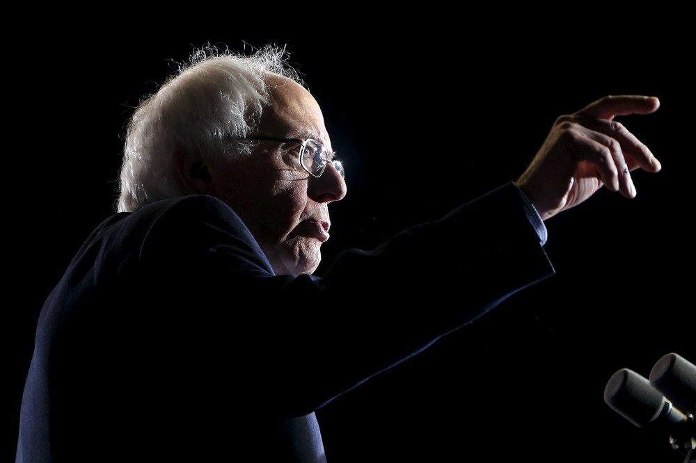 U.S. Democratic presidential candidate, U.S. Senator Bernie Sanders speaks during a campaign rally at Cleveland State University in Cleveland, Ohio on Nov. 16, 2015. (Photo by Aaron Josefczyk/Reuters)