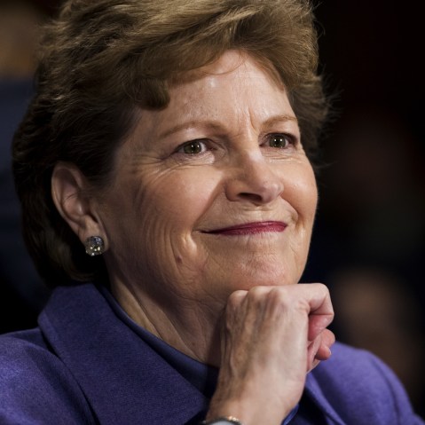 Sen. Jeanne Shaheen testifies during a Senate Judiciary Committee hearing, Jan. 27, 2016. (Photo By Bill Clark/CQ Roll Call/ZUMA)