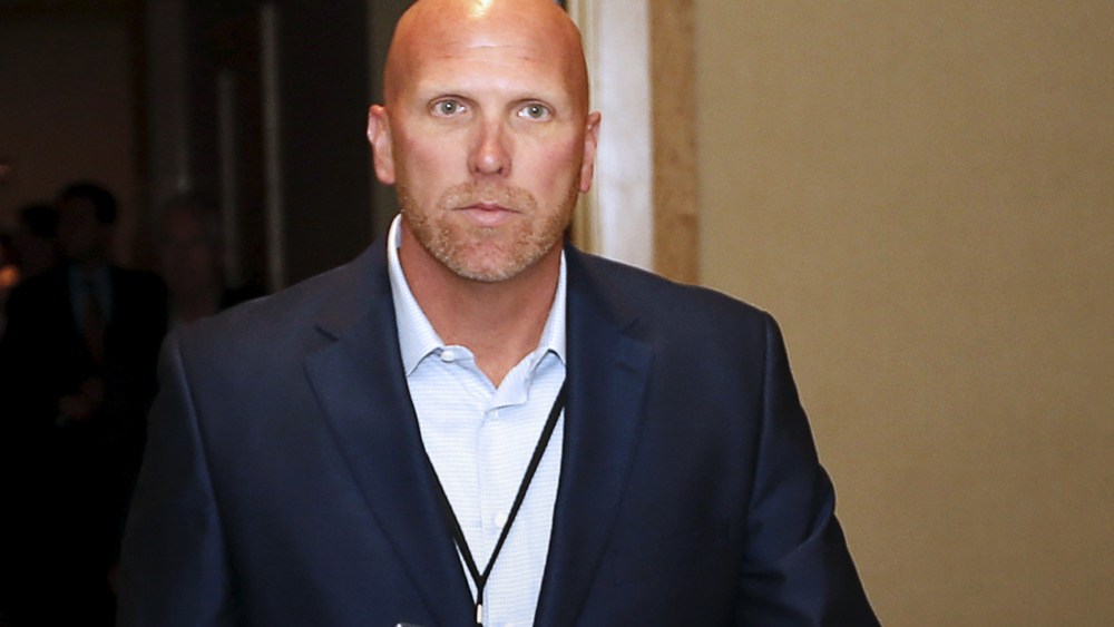 Donald Trump's campaign adviser Rick Wiley walks into the reception at the RNC Spring Meeting at the Diplomat Resort in Hollywood, Fla., April 21, 2016. (Photo by Joe Skipper/Reuters/ZUMA)