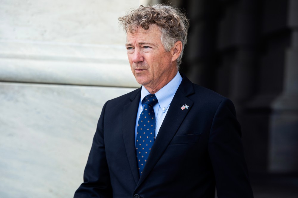 Sen. Rand Paul, R-Ky., leaves the U.S. Capitol on Sept. 30, 2021.