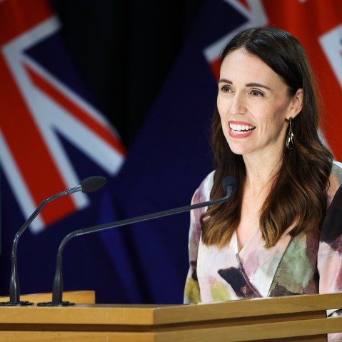 Image: *** BESTPIX *** Prime Minister Jacinda Ardern Gives COVID-19 Update