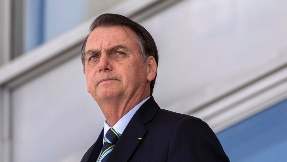 Image: Brazil's President Jair Bolsonaro at Planalto palace in Brasilia.