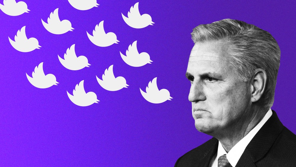 Photo Illustration: Rep. Kevin McCarthy is attacked. bya Twitterstorm