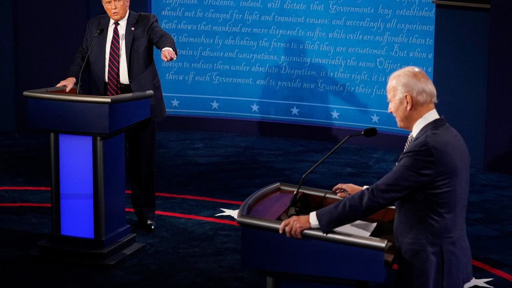 Donald Trump And Joe Biden Participate In First Presidential Debate