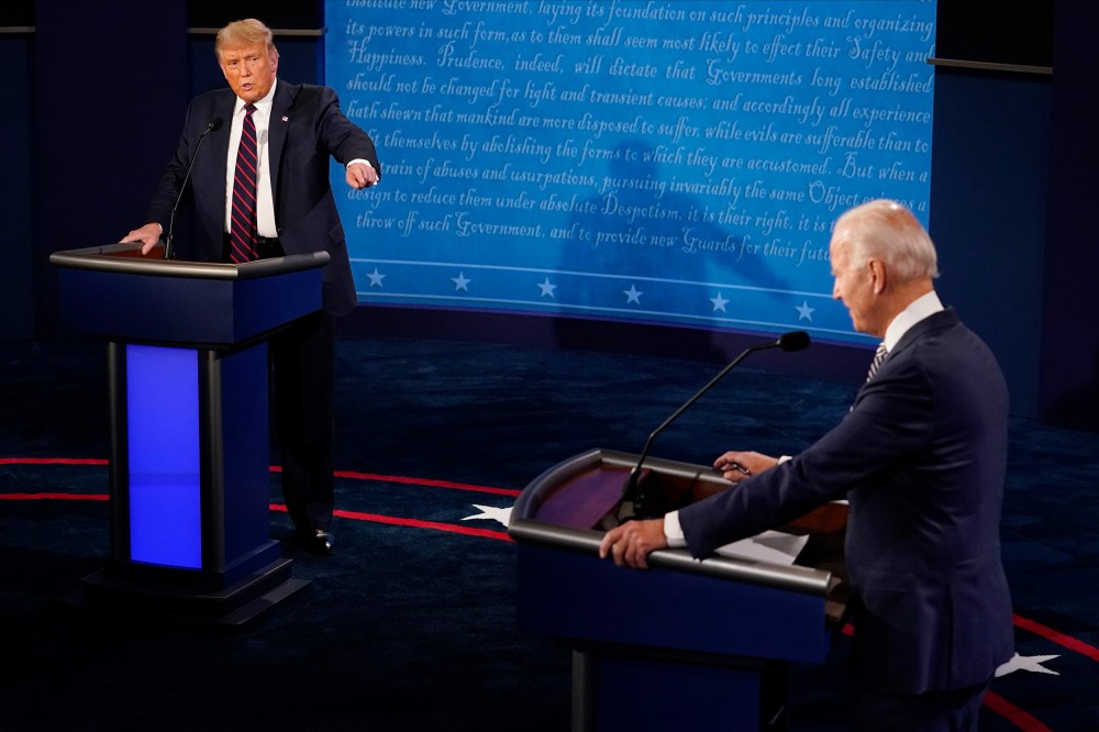 Donald Trump And Joe Biden Participate In First Presidential Debate