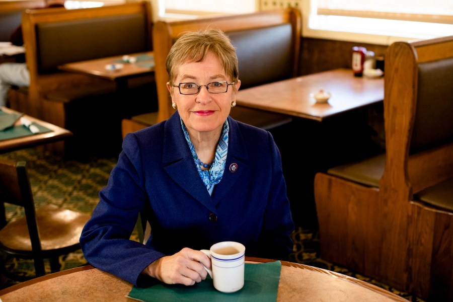 Rep. Marcy Kaptur, D-Ohio, at Reynolds Garden Cafe in Toledo.