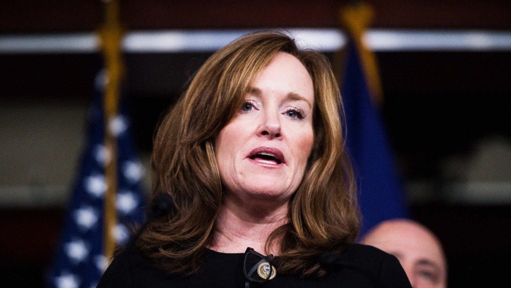 Rep. Kathleen Rice speaks during the Bipartisan Heroin Task Force news conference on the release of the 2018 legislative agenda for the 115th Congress on Wednesday, January 10, 2018.