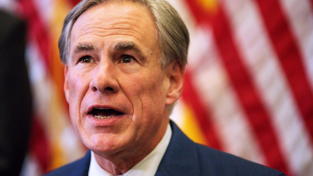 Texas Governor Greg Abbott speaks during a press conference where he signed Senate Bills 2 and 3 at the Capitol on June 8, 2021 in Austin, TX.