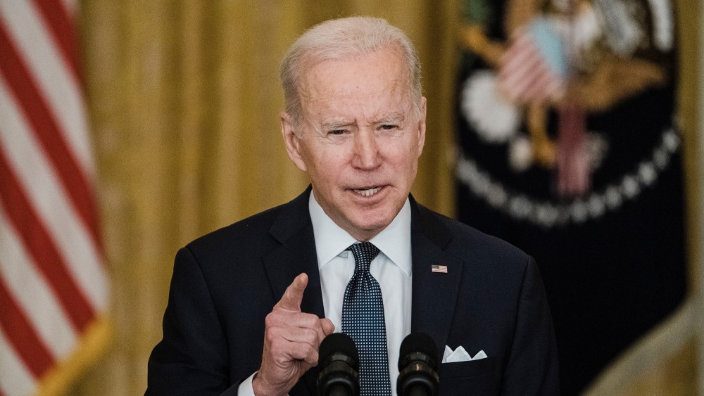Image: Joe Biden speaking.