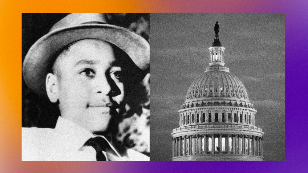 Photo Illustration: Emmett Till and the US Capitol
