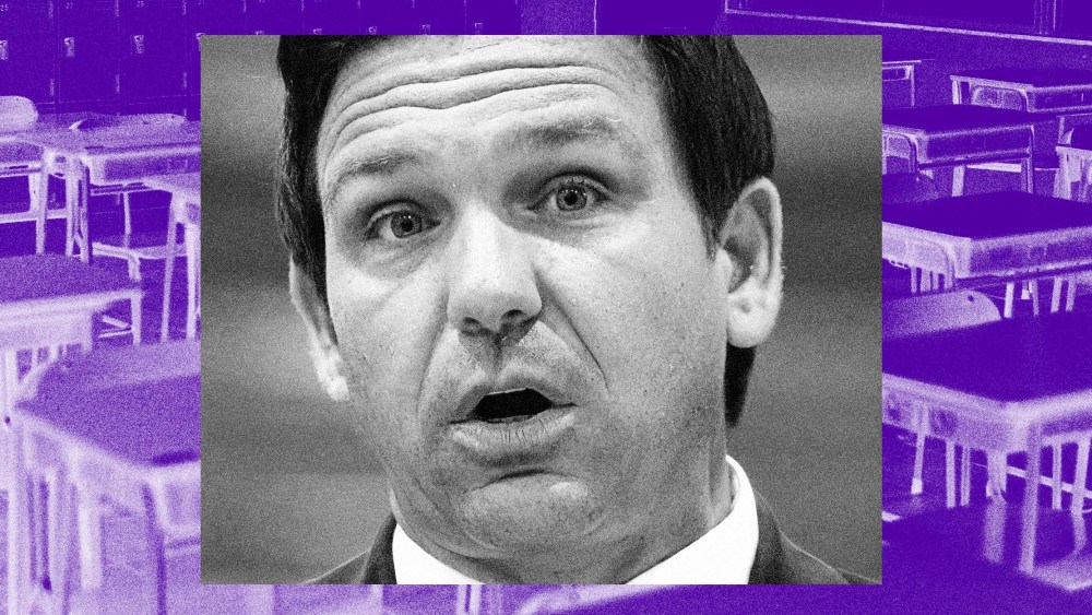 Photo Illustration: Florida governor Ron DeSantis