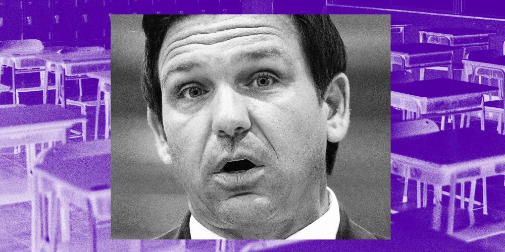 Photo Illustration: Florida governor Ron DeSantis
