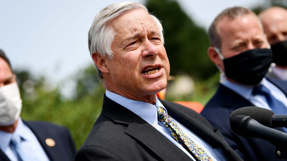 Rep. Fred Upton speaks during a news conference on Sept. 15, 2020.