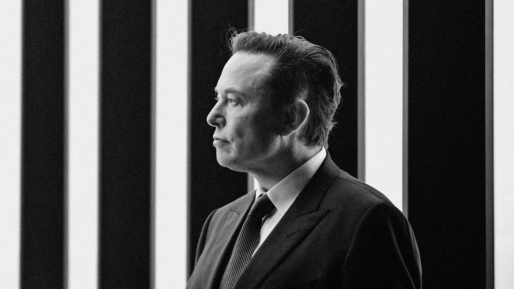 Elon Musk at Tesla's "Gigafactory" on March 22 in Gruenheide, southeast of Berlin.