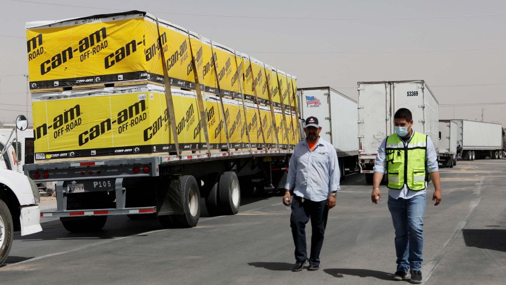 MEXICO-TRUCKS-BORDER-DEMONSTRATION-BLOCKADE