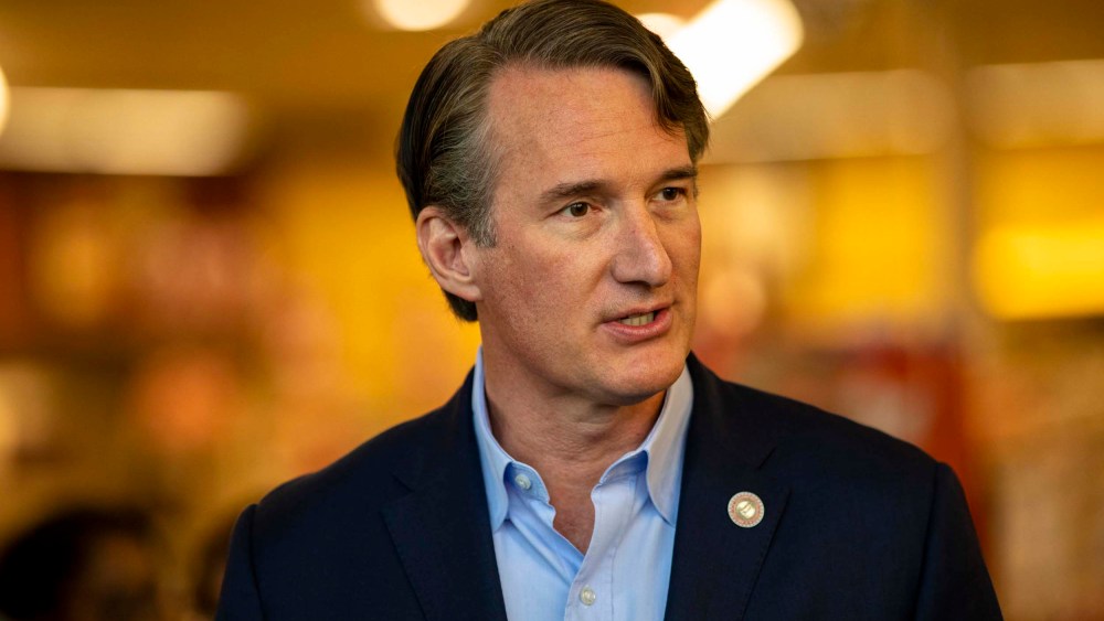 Virginia governor Glenn Youngkin at a meeting in Alexandria, Va. on February 3.
