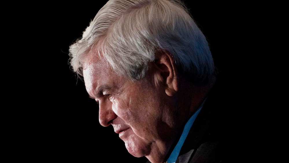 Newt Gingrich speaks at the National Press Club on June 16, 2017 in Washington, D.C.
