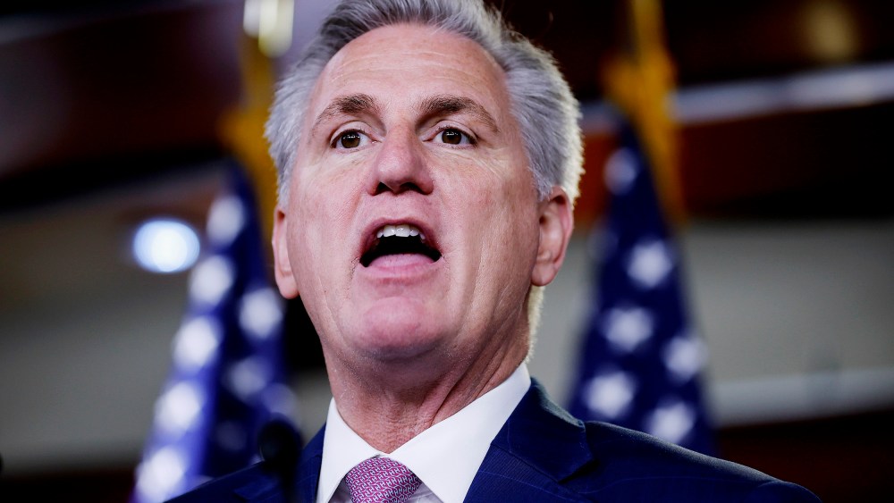 House Minority Leader McCarthy Holds Weekly News Conference On Capitol Hill