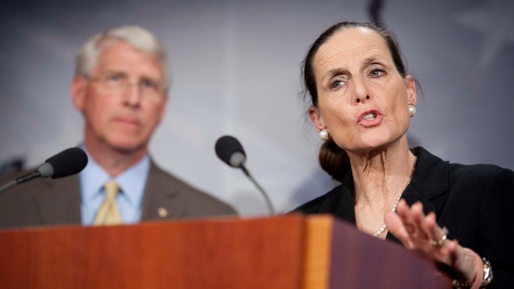 Rep. Jean Schmidt during a news conference on legislation aimed at strengthening the ban on the use of federal funds for abortions on May 5, 2011.