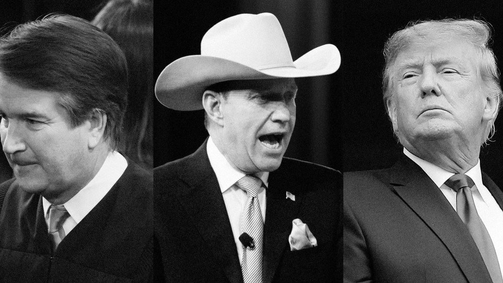 Photo Illustration: Brett Kavanaugh, Charles Herbster, and Donald Trump have all been accused of sexual misconduct