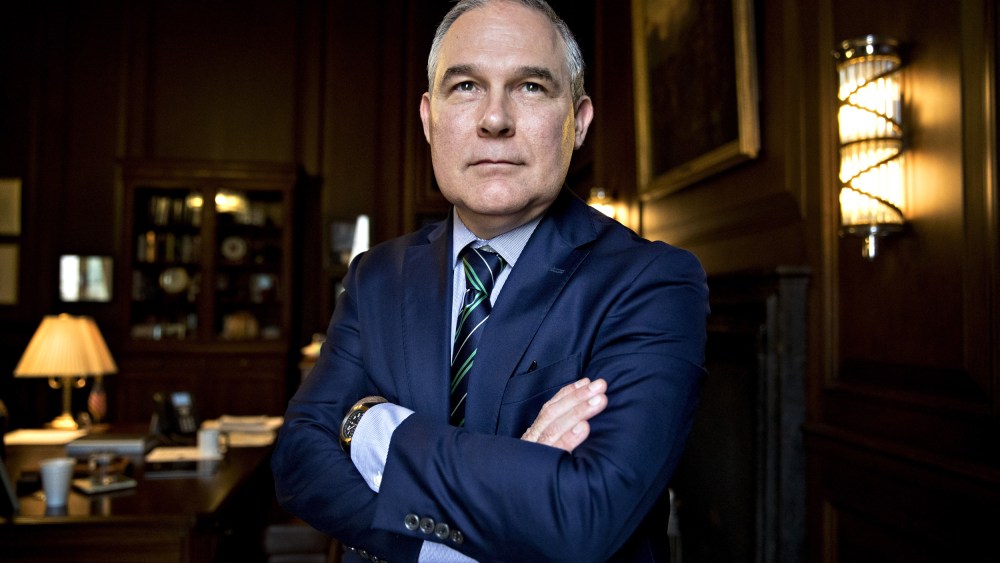 Image: Scott Pruitt, then-administrator for the Environmental Protection Agency, in Washington in 2017.