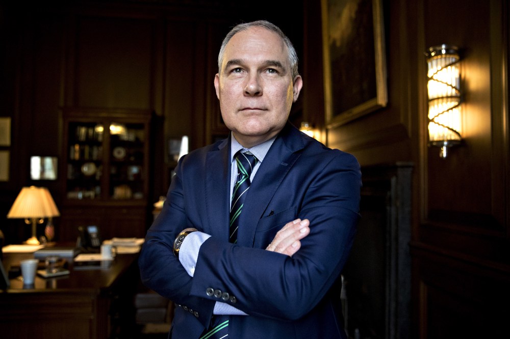 Image: Scott Pruitt, then-administrator for the Environmental Protection Agency, in Washington in 2017.