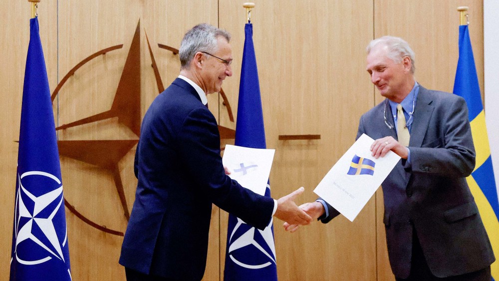 Sweden and Finland apply for membership to NATO