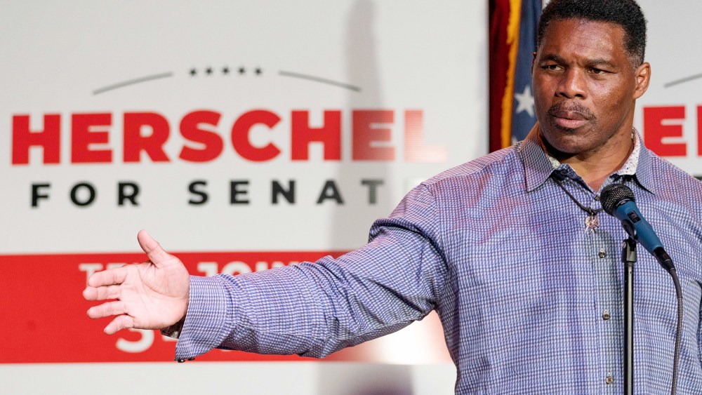Georgia GOP Senate Candidate Herschel Walker Holds Rally Day Before Primary Election