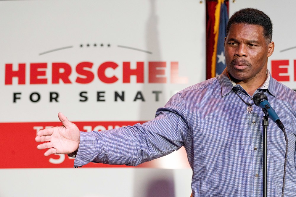Georgia GOP Senate Candidate Herschel Walker Holds Rally Day Before Primary Election