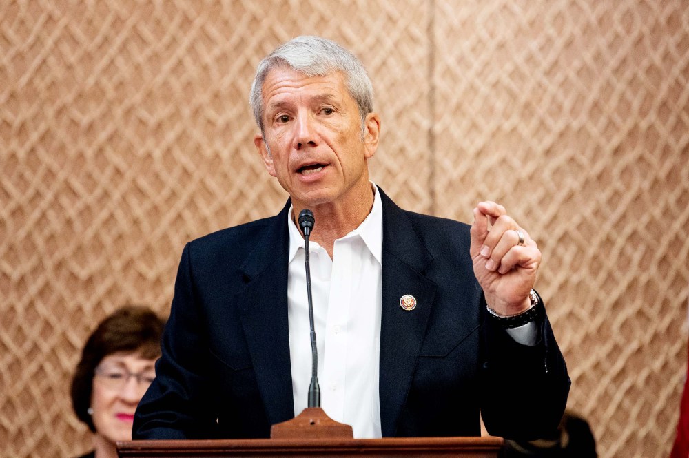 U.S. Representative Kurt Schrader (D-OR) speaking at a press