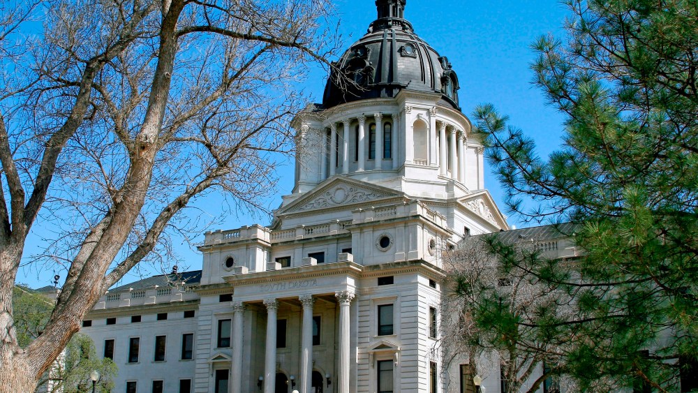 South Dakota state capitol building in Pierre