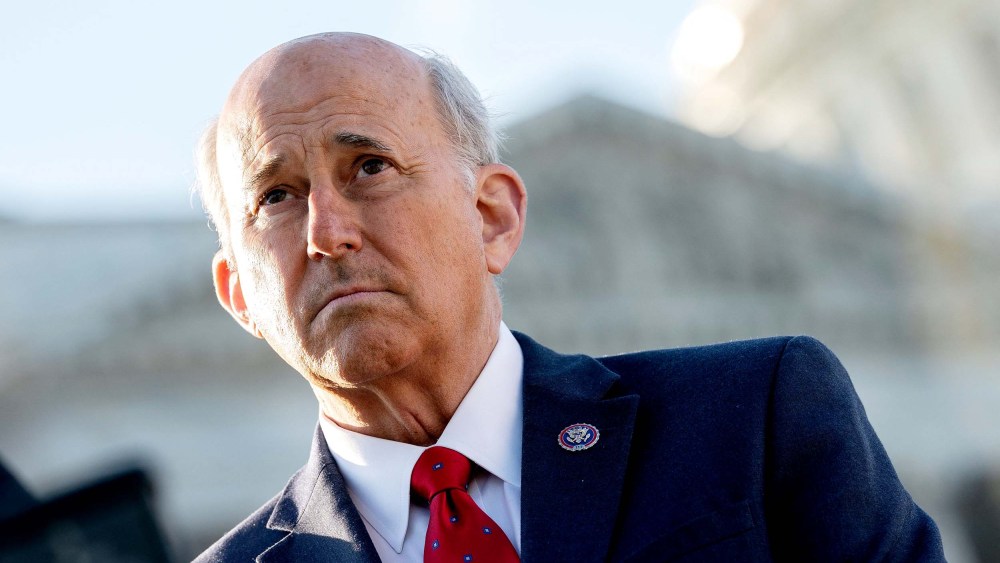 US Representative Louie Gohmert speaks during a news conference on Section 230 in Washington, D.C. on April 27.