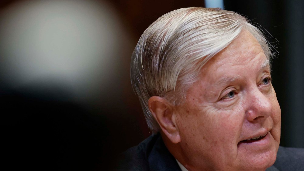Sen. Lindsey Graham speaks during a Senate Appropriations Subcommittee hearing in Washington, D.C. on May 25