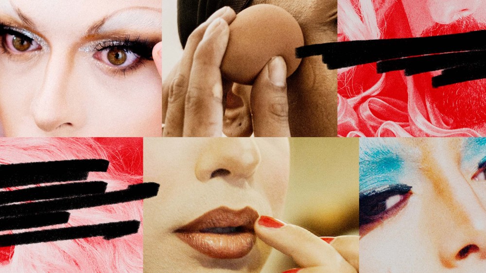 Photo Illustration: Photos of drag queens that are partially censors