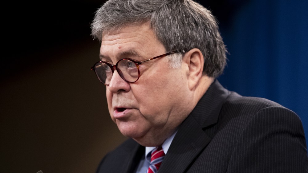 Then-Attorney General William Barr