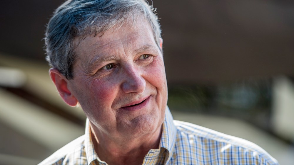 IMage: John Kennedy, then a Republican candidate for Senate in Louisiana, in Baton Rouge in 2016.