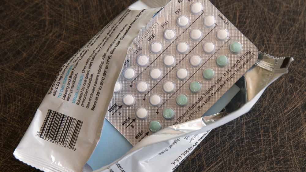 A one-month dosage of hormonal birth control pills