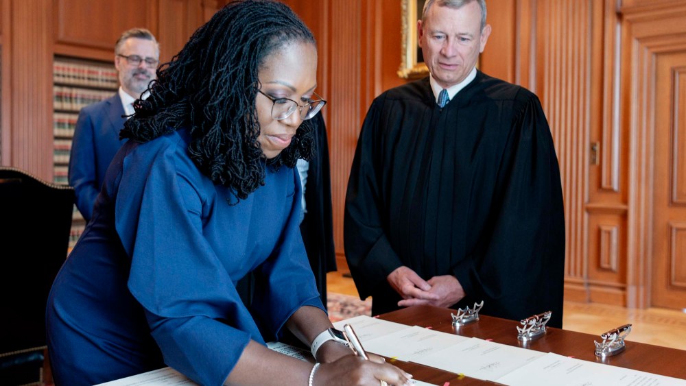 Ketanji Brown Jackson Sworn-In As Newest Supreme Court Justice