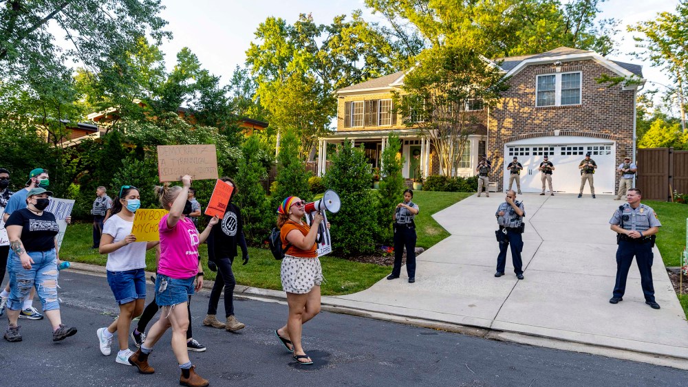 Abortion Rights Activists Protest Outside Justice Alito's Home