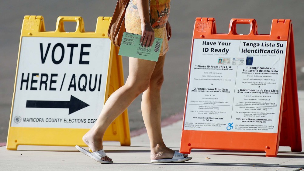 Arizona Voters Casts Their Vote In State's Primary