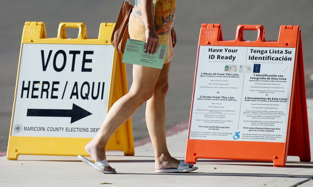 Arizona Voters Casts Their Vote In State's Primary