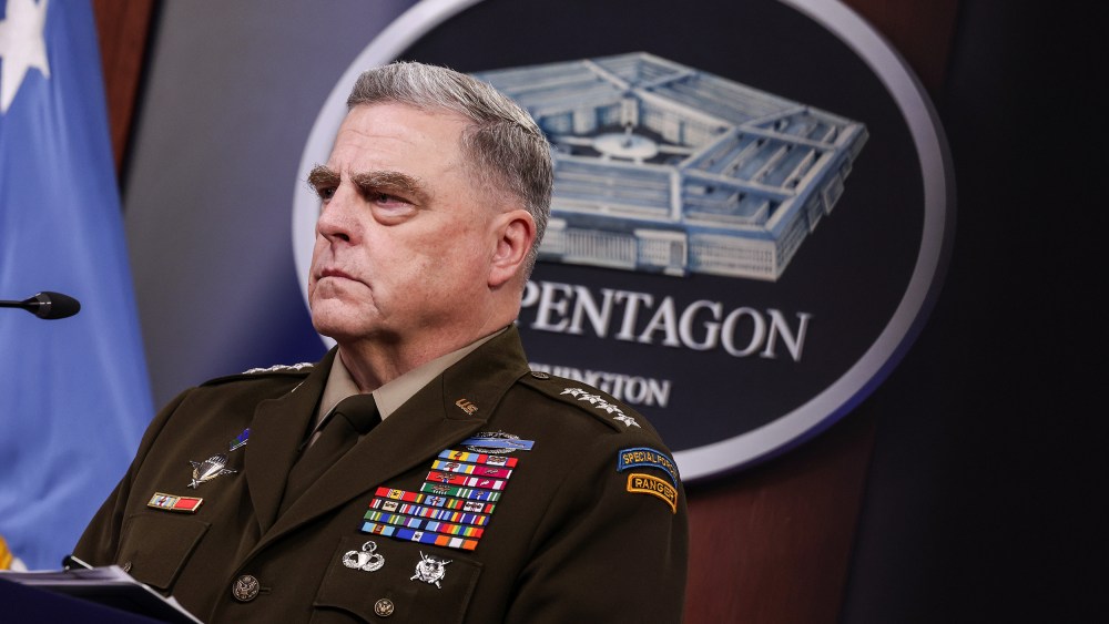 DOD Secretary Austin And Chairman Of The Joint Chiefs Milley Hold Press Conference