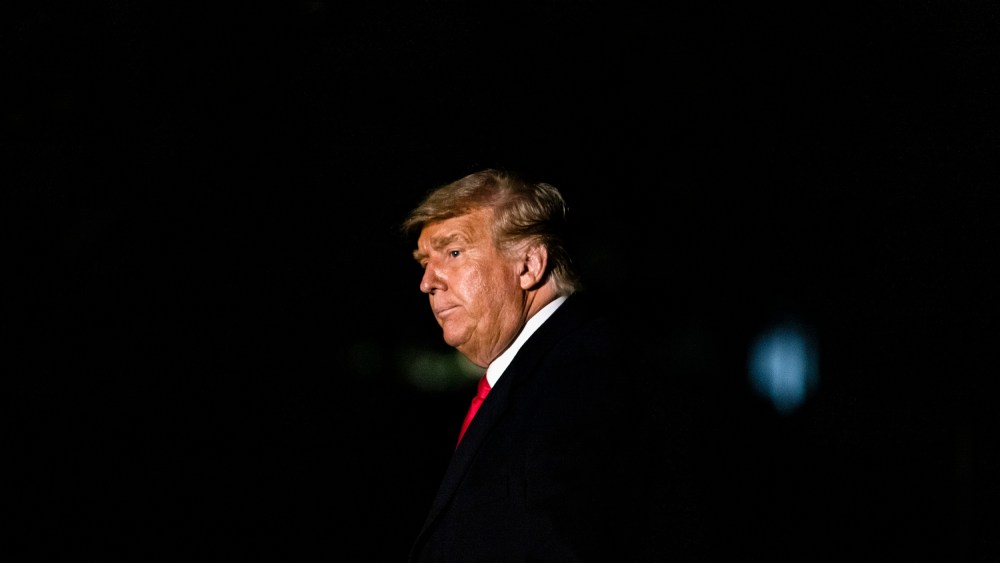 President Trump Returns To White House After Weekend Campaigning