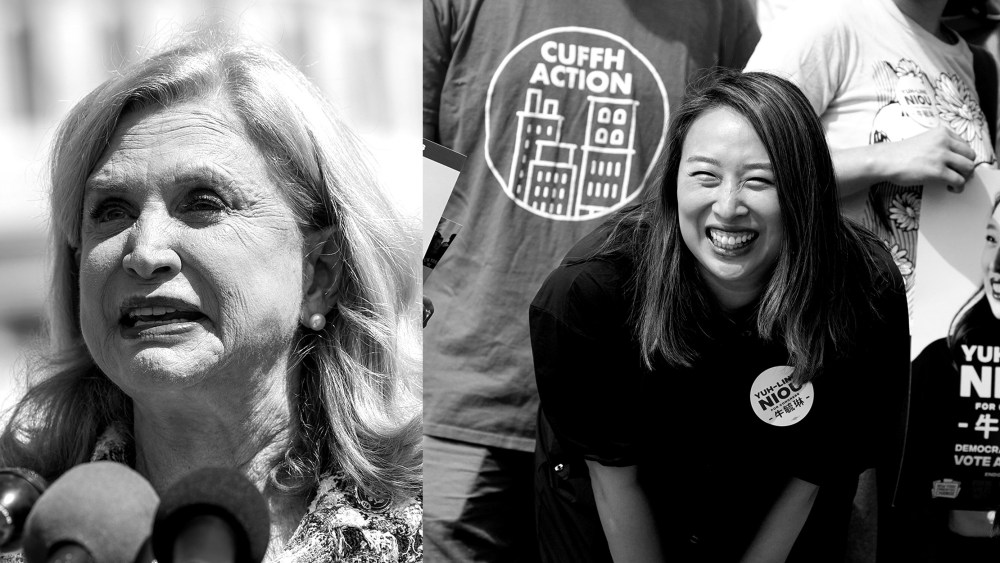 Photo diptych: Carolyn Maloney and Yuh-Line Niou
