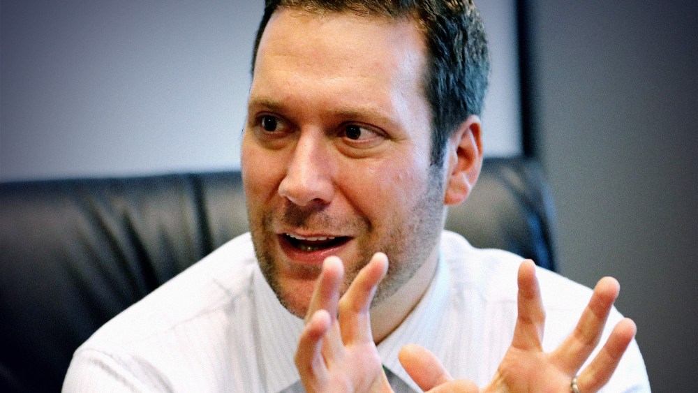 Former Seminole County, Fla. tax collector Joel Greenberg talks to the Orlando Sentinel in September 2019, during an interview at his office in Lake Mary.
