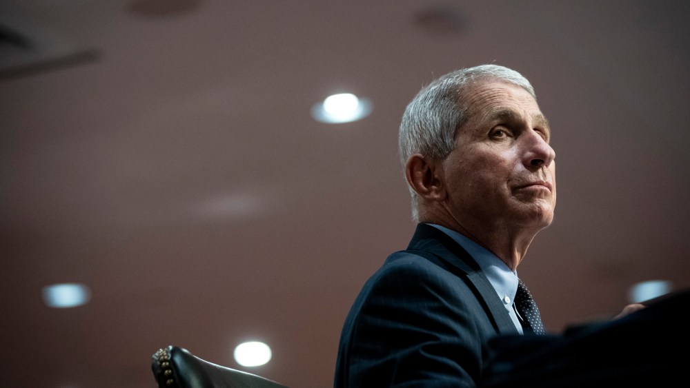 Image: Dr. Anthony Fauci, director of the National Institute of Allergy and Infectious Diseases, at a Senate hearing in Washington in 2020.