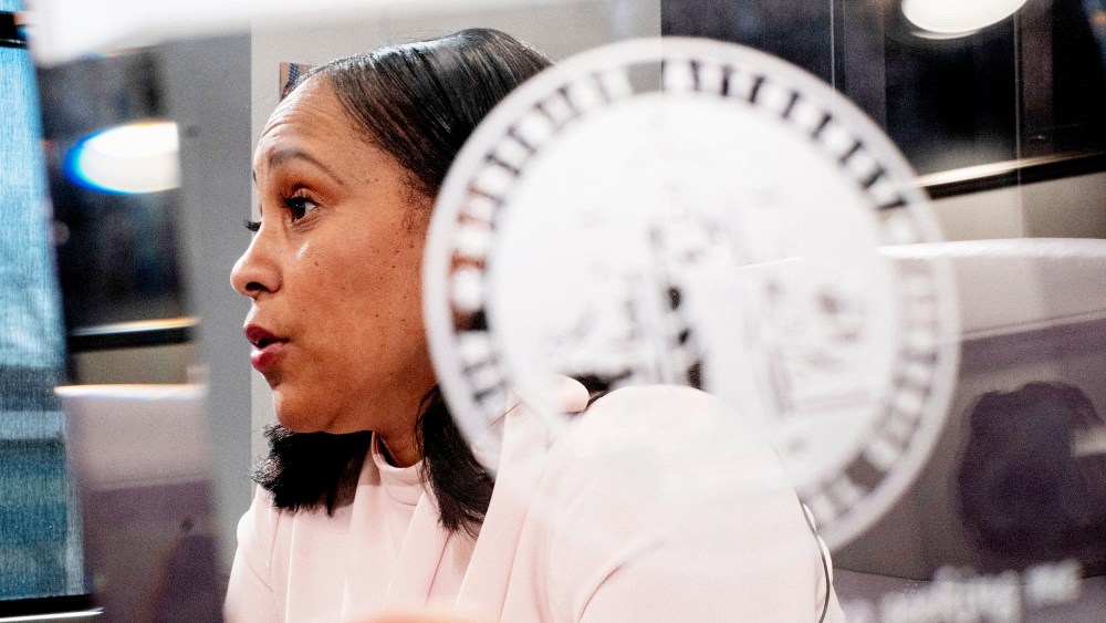 Fulton County Georgia District Attorney Fani Willis in her office on Jan. 4.
