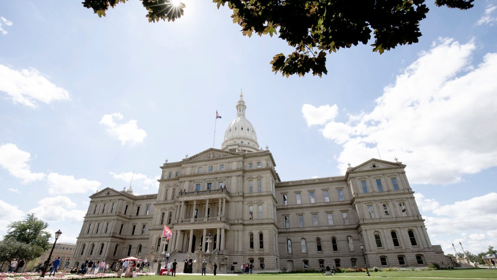 Michigan Gubernatorial Candidate Ryan Kelley Joins "Rally The Vote" Event At The State Capitol