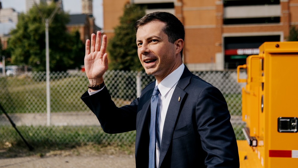 Secretary Buttigieg Holds Press Conference With Michigan Governor Whitmer And Detroit Mayor Duggan