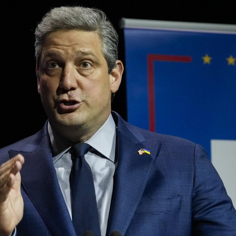 Image: Senate Democratic candidate Rep.Tim Ryan during Ohio's U.S. Senate Democratic Primary Debate.